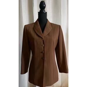 Vintage Le Suit Pinstripe Blazer 8P